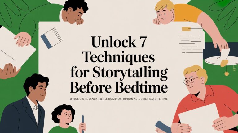Unlock 7 Techniques for storytelling before bedtime