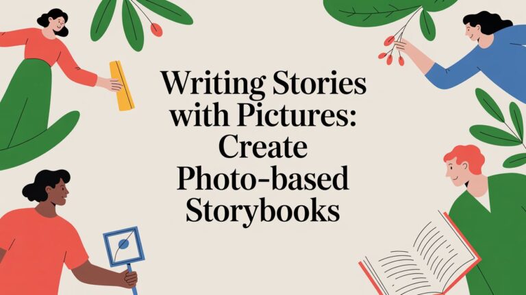 Writing stories with pictures: Create photo-based storybooks