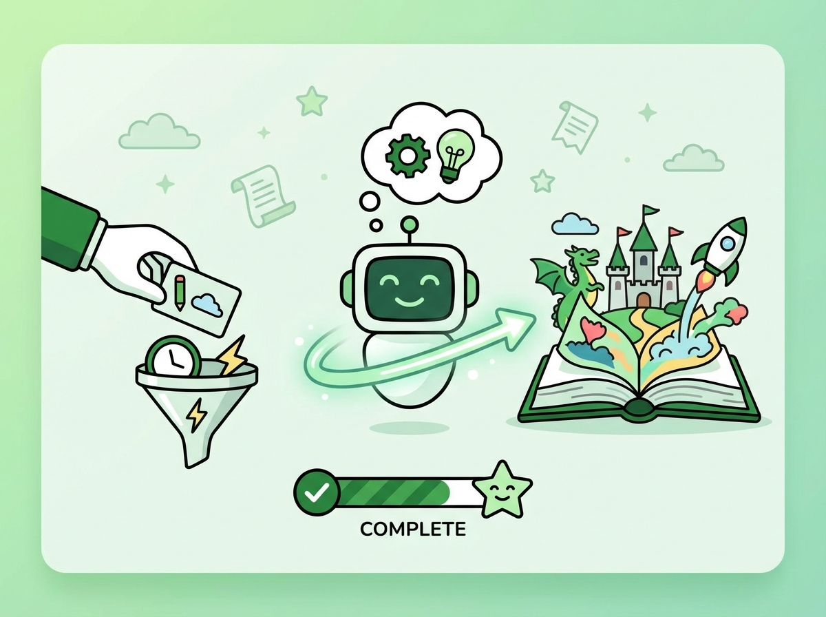 Illustration for: Create a Story with AI in Seconds