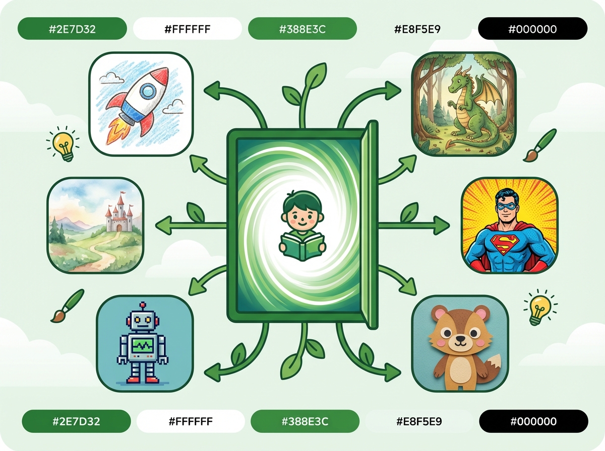 Illustration for: Explore a Universe of Artistic Styles