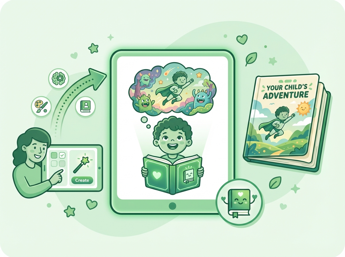 Illustration for: Spark a Love for Reading with AI Storybooks in Seconds