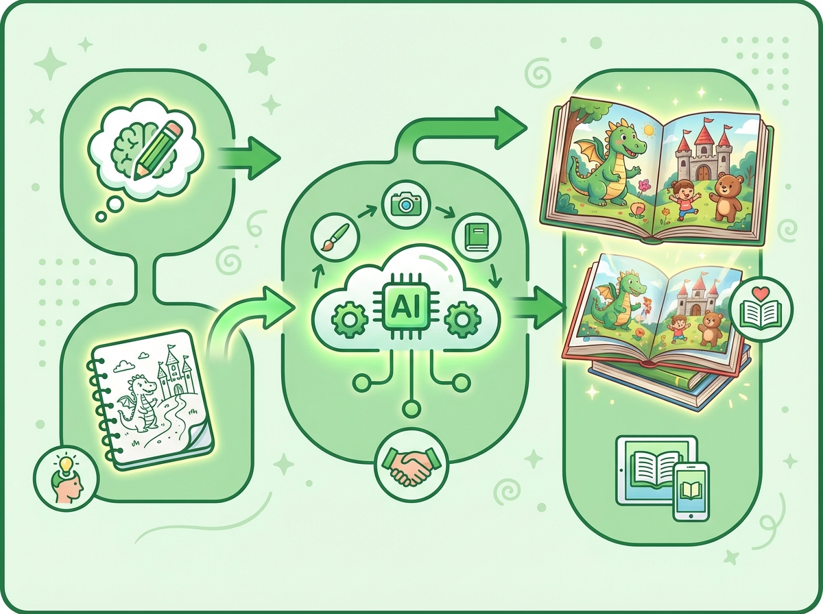 Illustration for: AI Storybook Illustration Generator: Bring Your Child's Story to Life