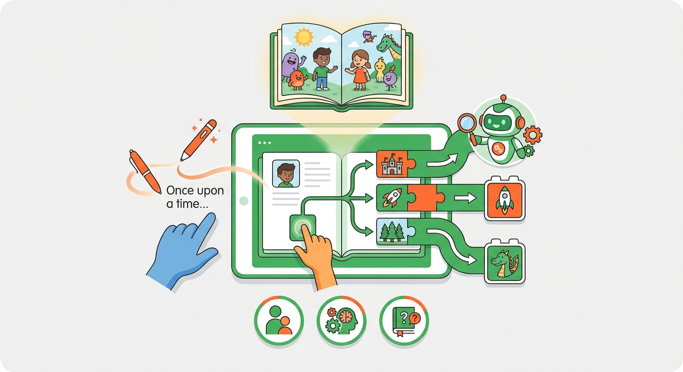 Illustration for: 5. The "Create-Your-Own-Adventure" Interactive Story