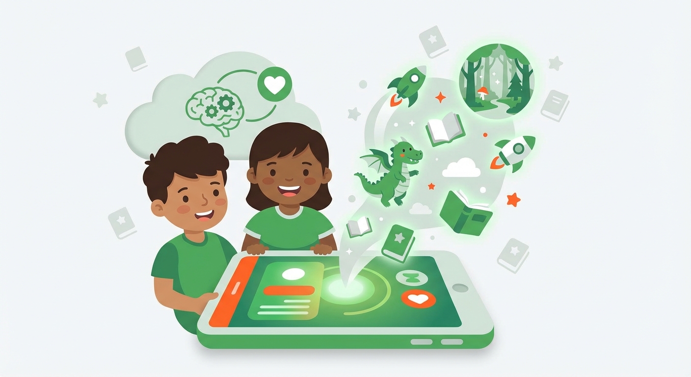 Illustration for: 1. LoveToRead.ai: AI-Powered Storytelling Adventures