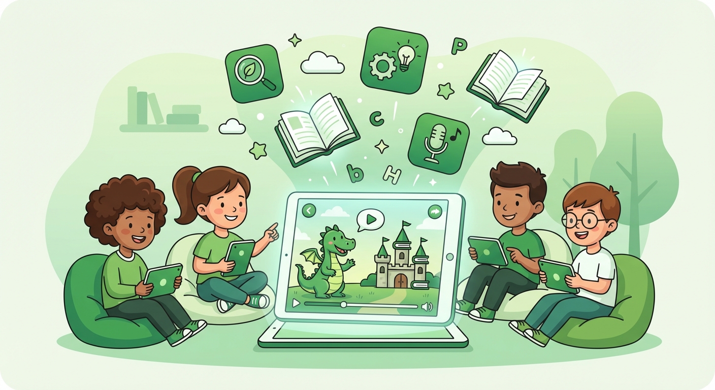 Illustration for: Our Top Reading Apps for Kids in 2026