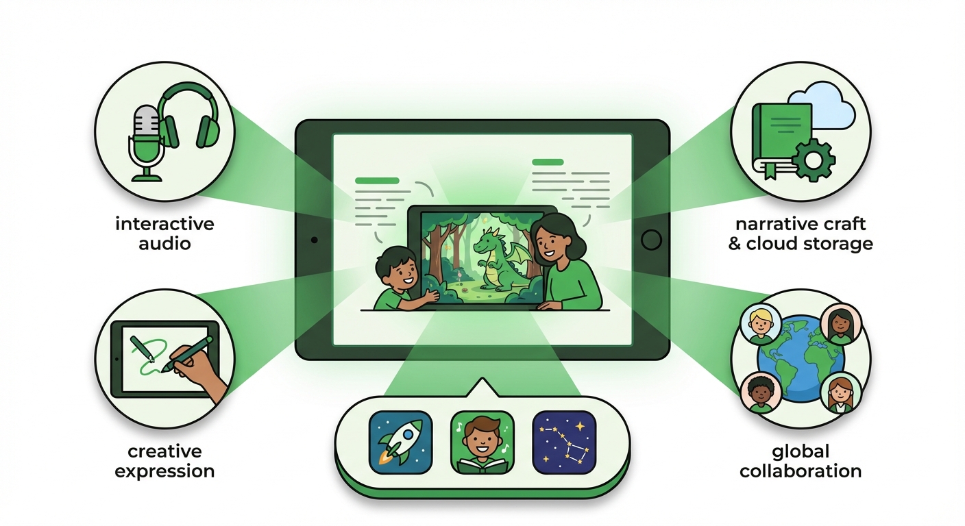 Illustration for: The Top Storytelling Apps for Children in 2026