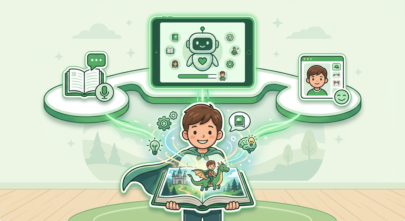 Illustration for: The Best AI Story Platforms for Children