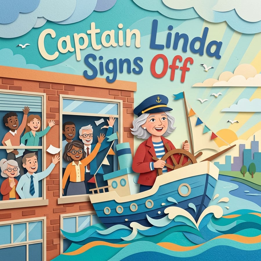 Sample cover of a personalized retirement storybook