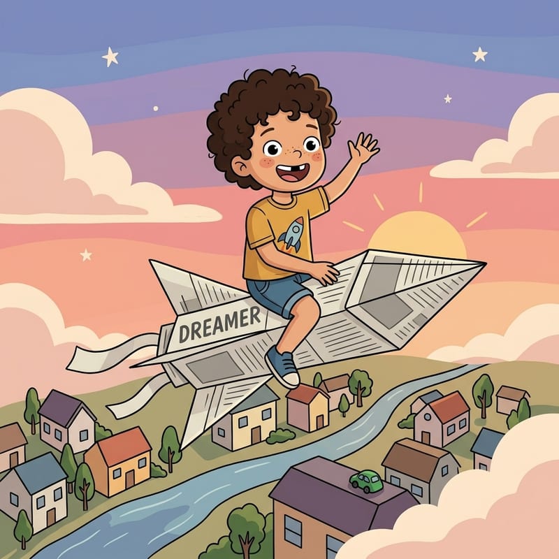 Cartoon illustration style sample
